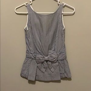 Kate Spade peplum bow blouse